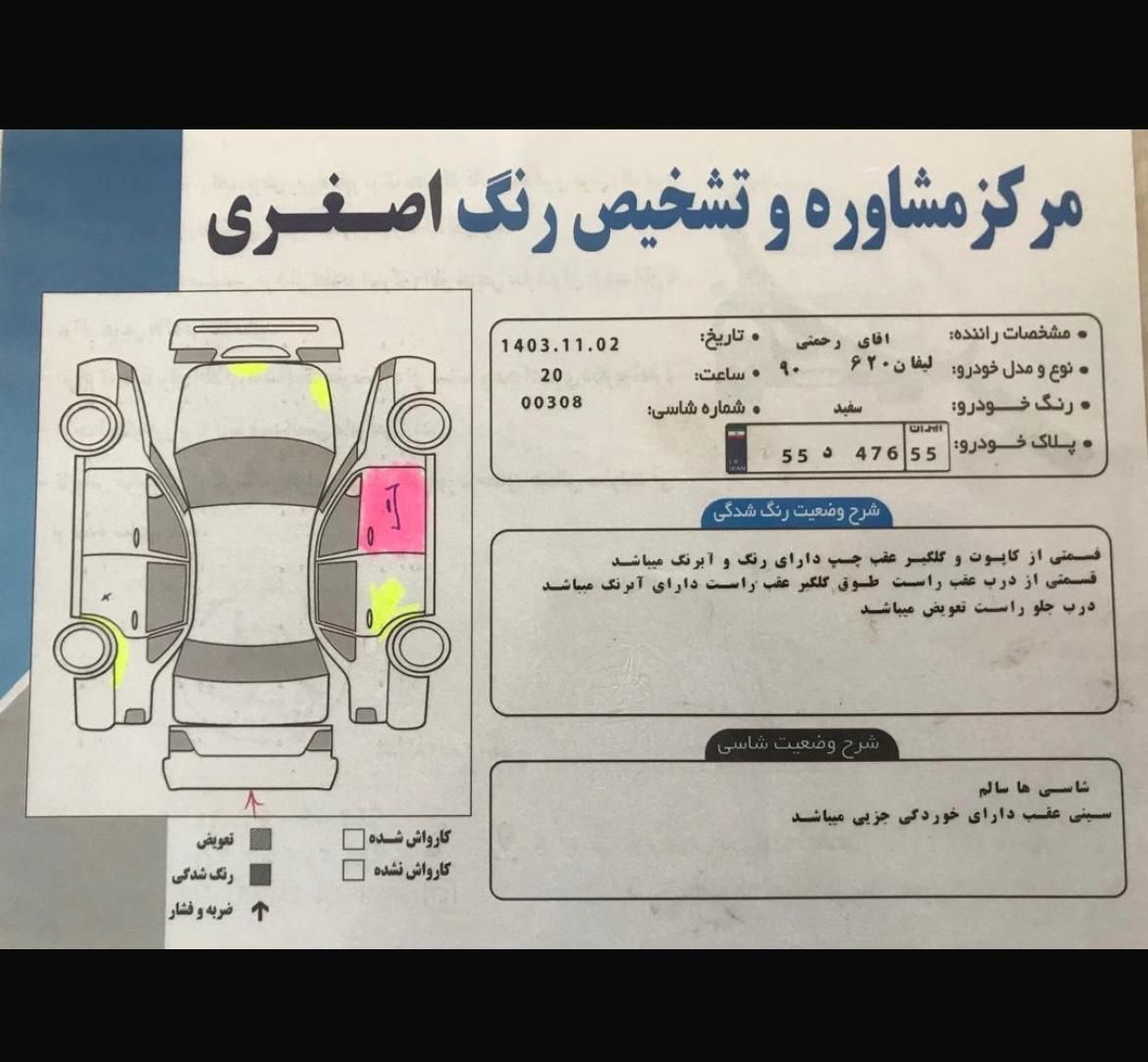 لیفان 620 دنده‌ای 1600 - 1390