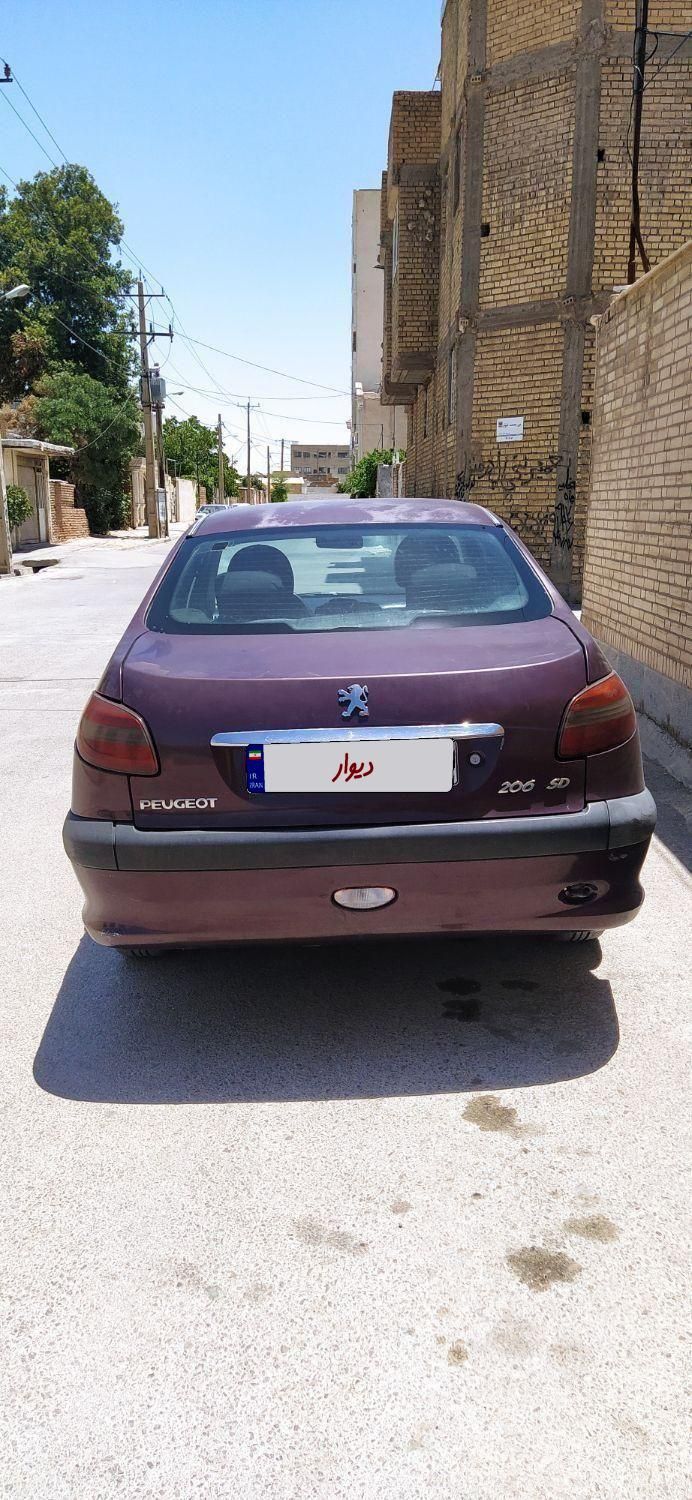 پژو ۲۰۶ صندوق دار v8 - 1389