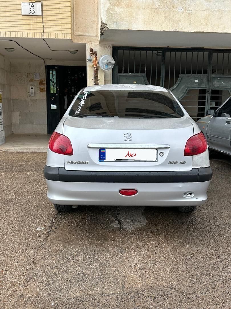پژو ۲۰۶ صندوق دار v8 - 1389