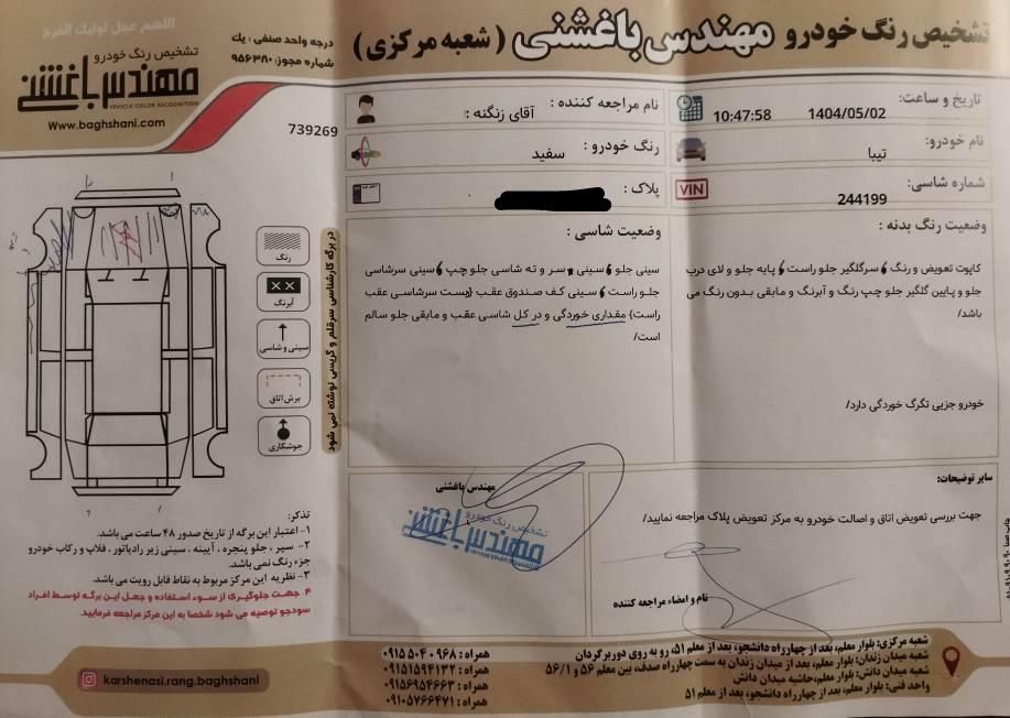 تیبا 2 EX رینگ آلومینیومی - 1398
