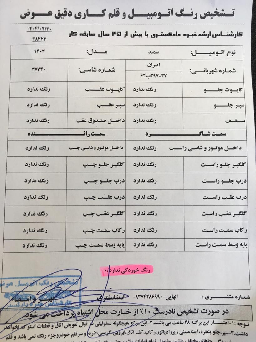 سمند سورن پلاس EF7 بنزینی - 1403