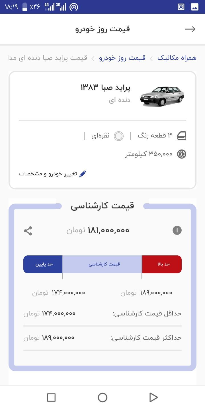 پراید صبا بنزینی - 1383