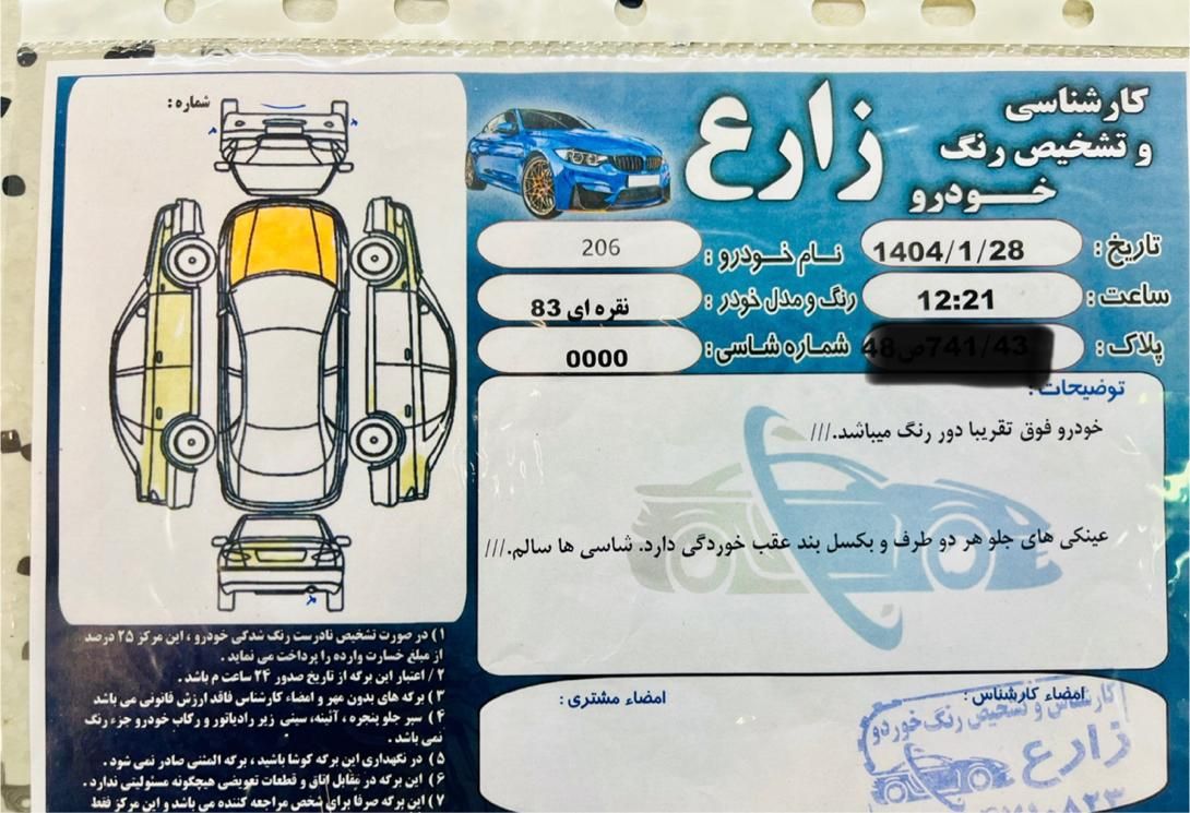 پژو 206 تیپ 2 - 1383