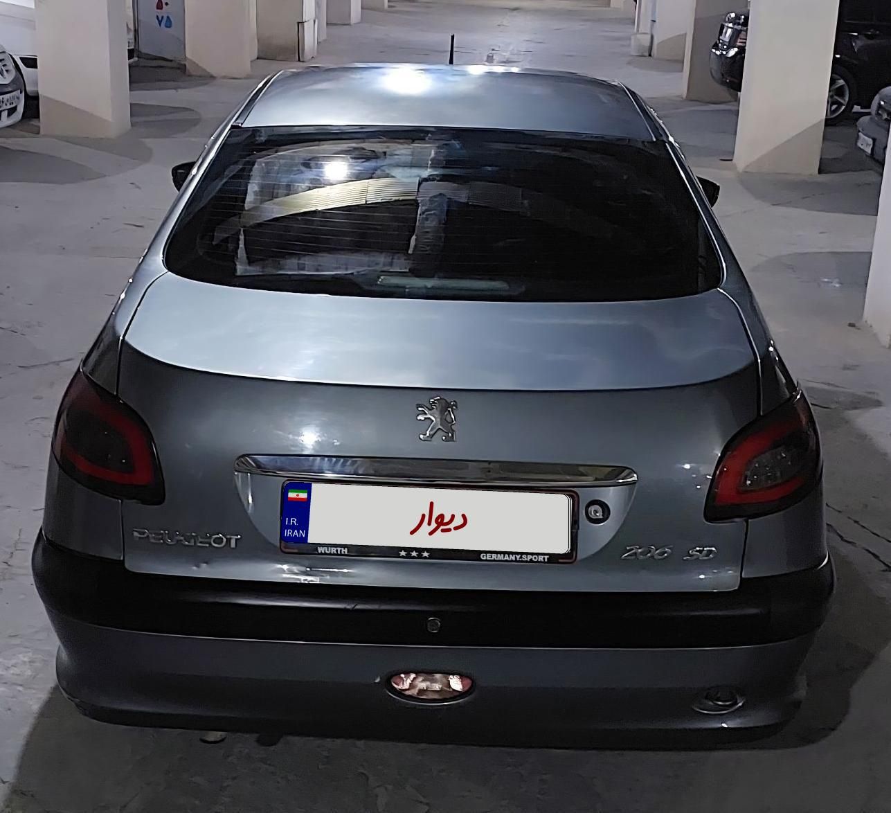 پژو ۲۰۶ صندوق دار v8 - 1390