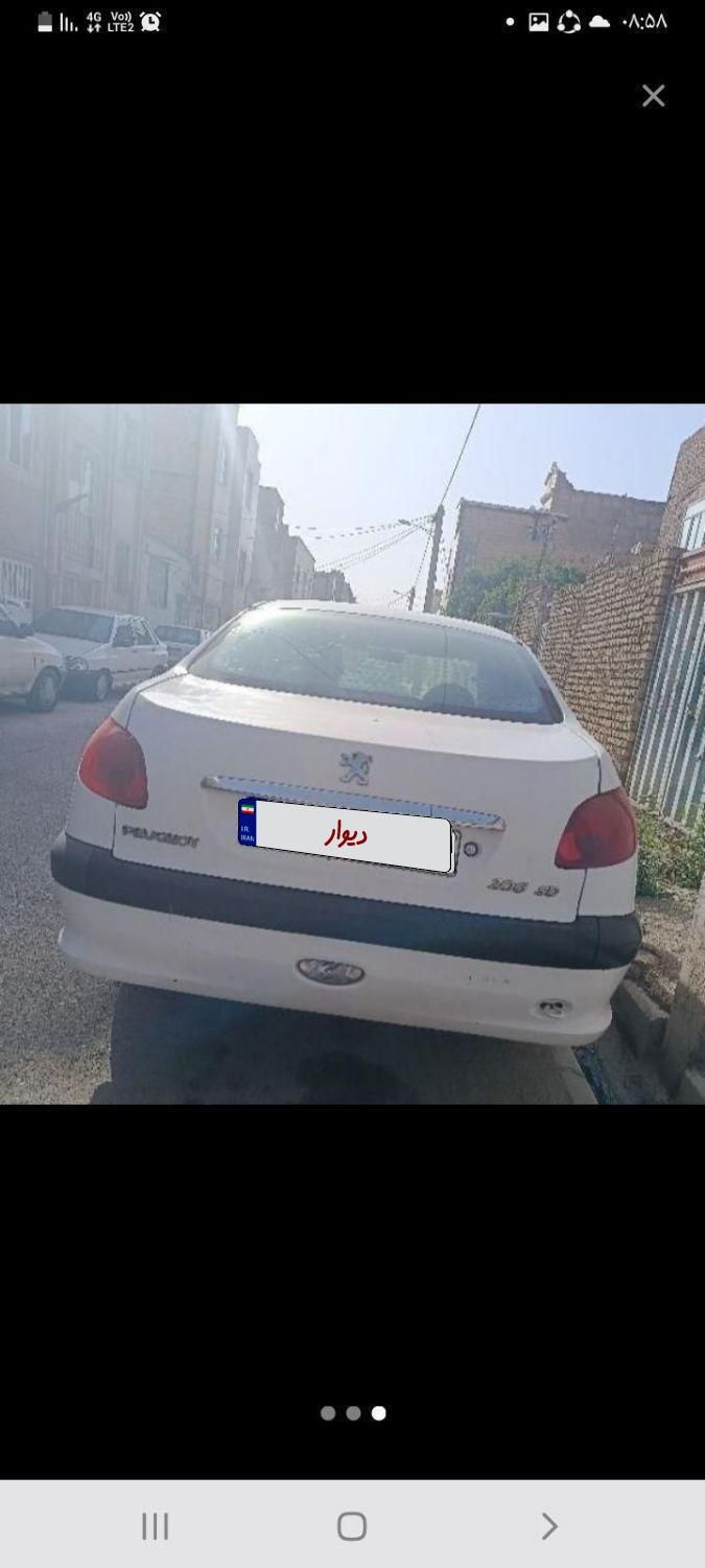 پژو ۲۰۶ صندوق دار v20 - 1390
