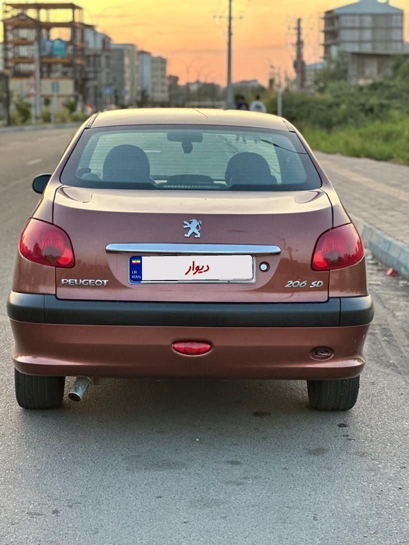 پژو ۲۰۶ صندوق دار v8 - 1386