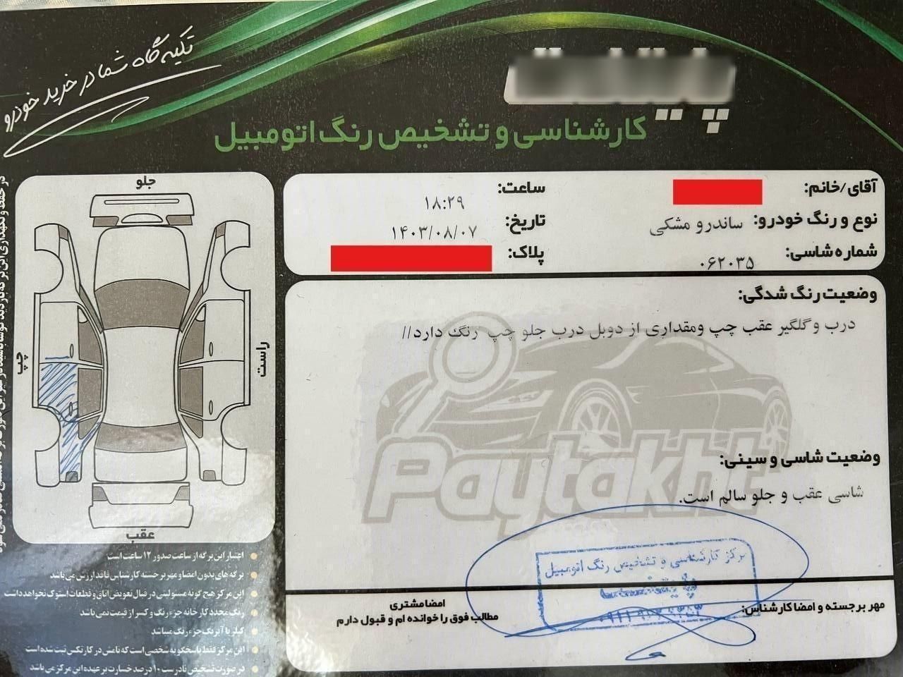 رنو ساندرو دنده ای - 1396