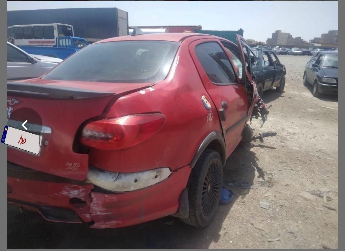 پژو ۲۰۶ صندوق دار v8 - 1386