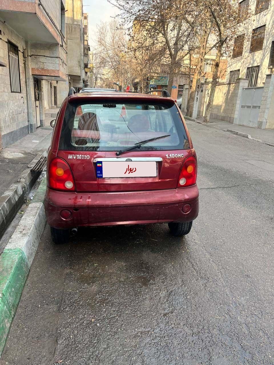 ام وی ام 110 چهار سیلندر دنده ای - 1391