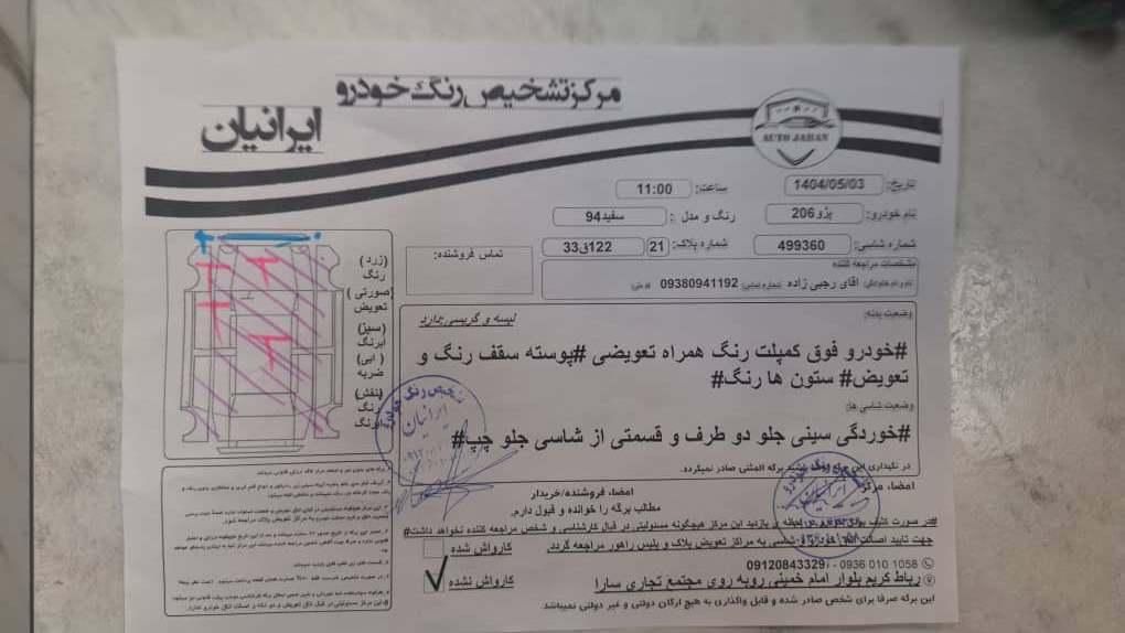 پژو 206 تیپ 5 - 1394