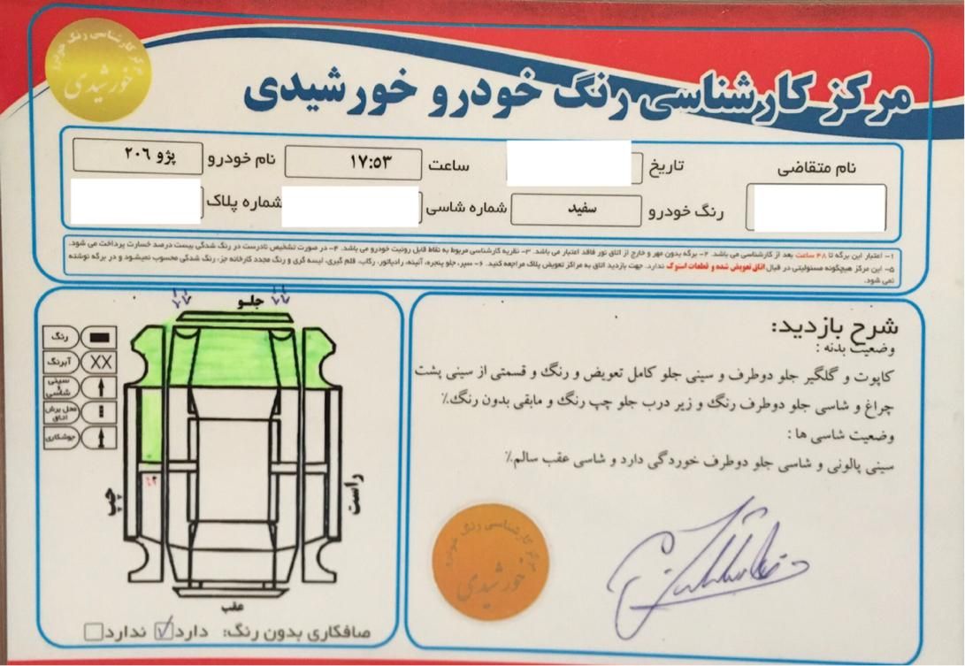 پژو 206 تیپ 2 - 1401