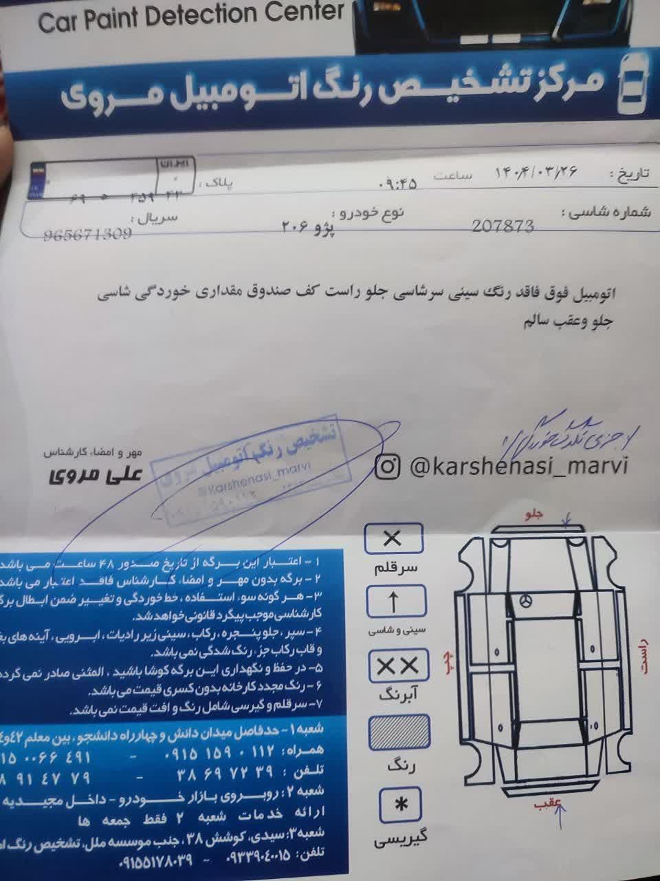 پژو 206 تیپ 2 - 1394