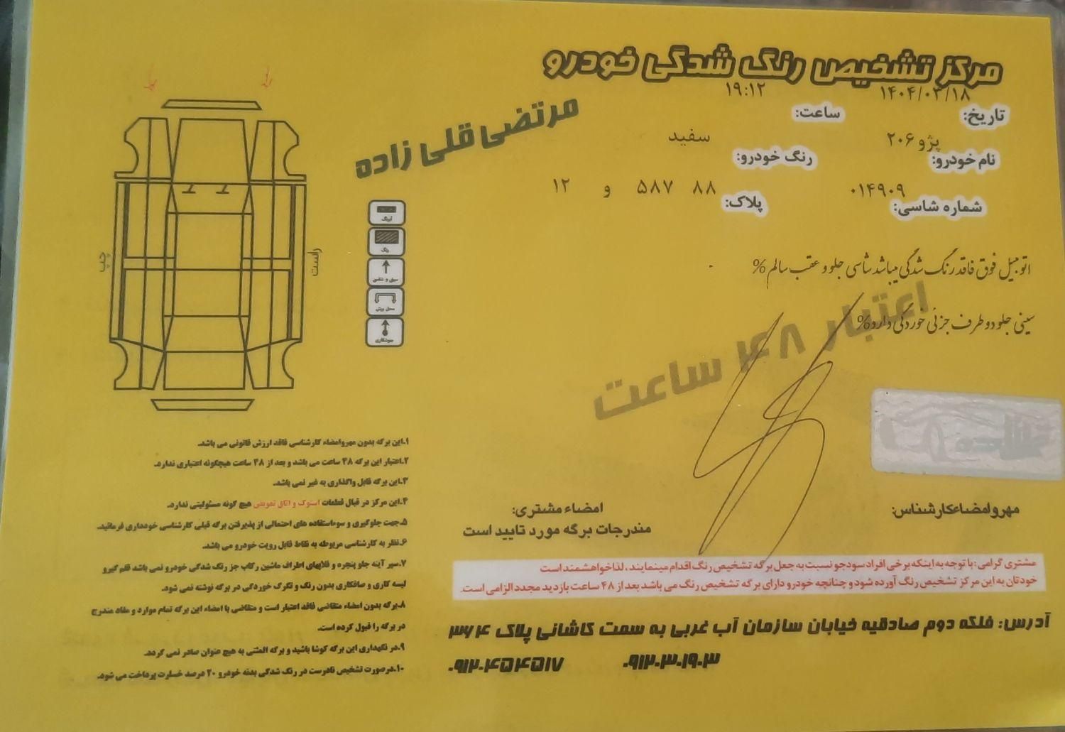 پژو 206 تیپ 2 - 1399