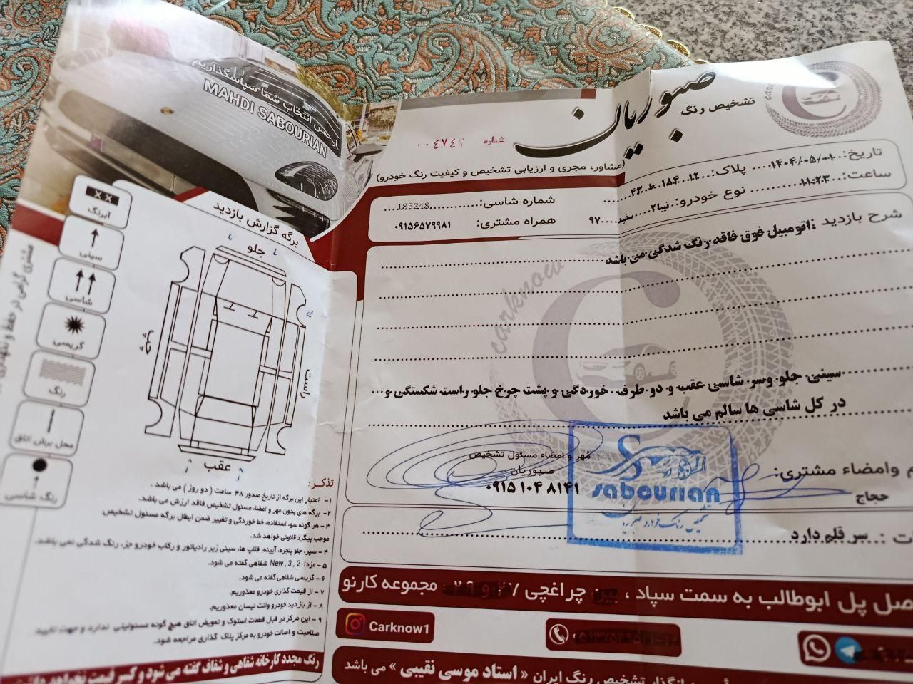 تیبا 2 EX رینگ آلومینیومی - 1397