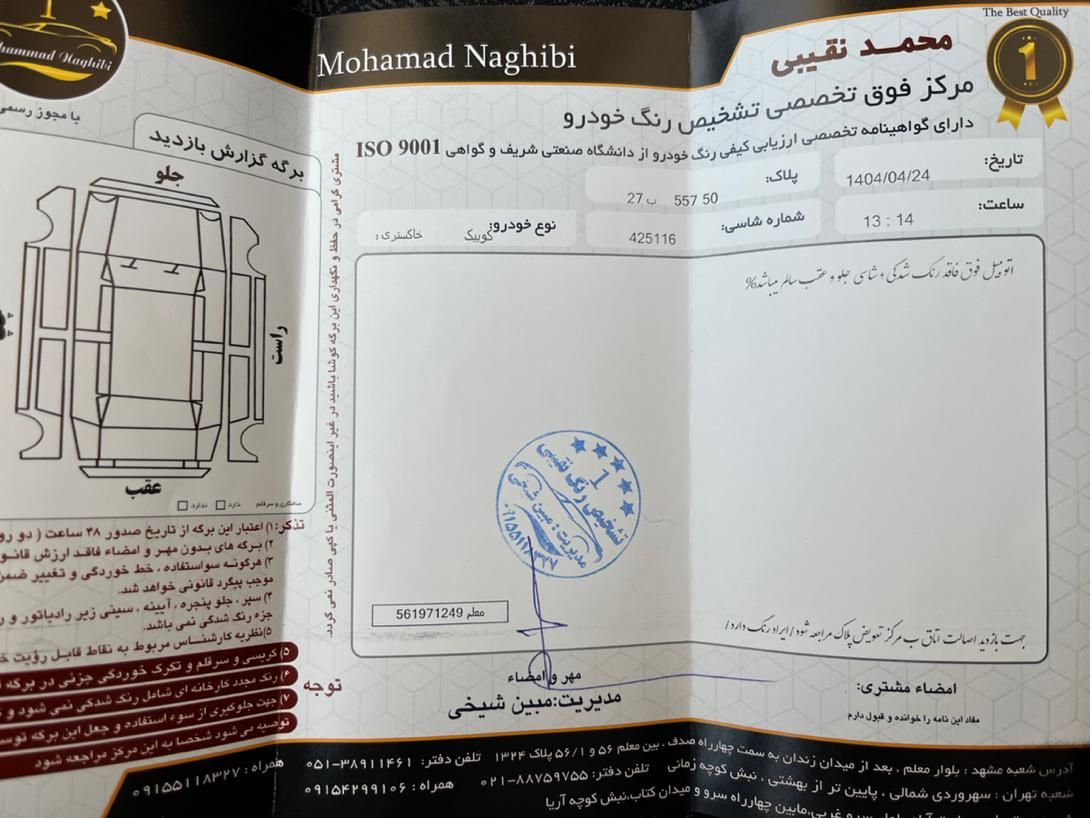 کوییک معمولی دنده‌ای - 1401