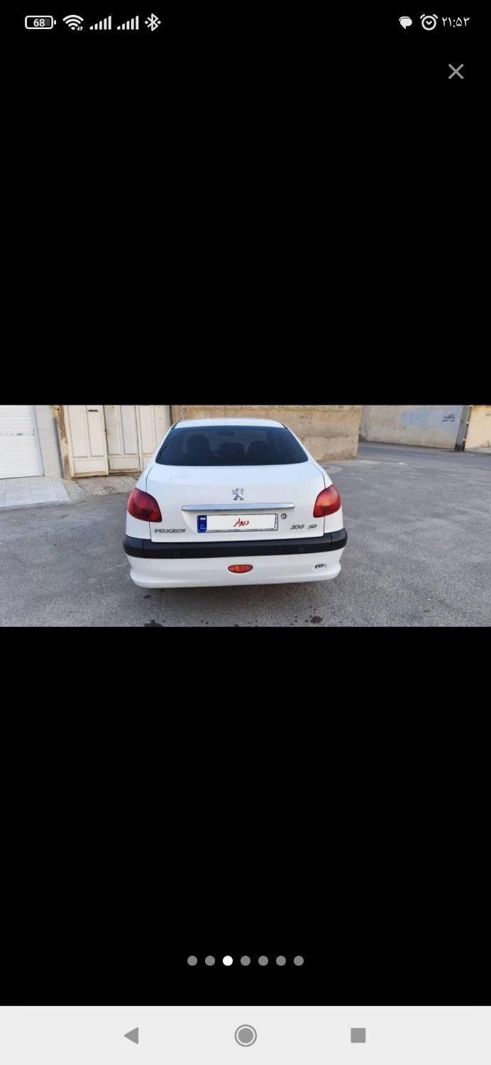 پژو ۲۰۶ صندوق دار v8 - 1396