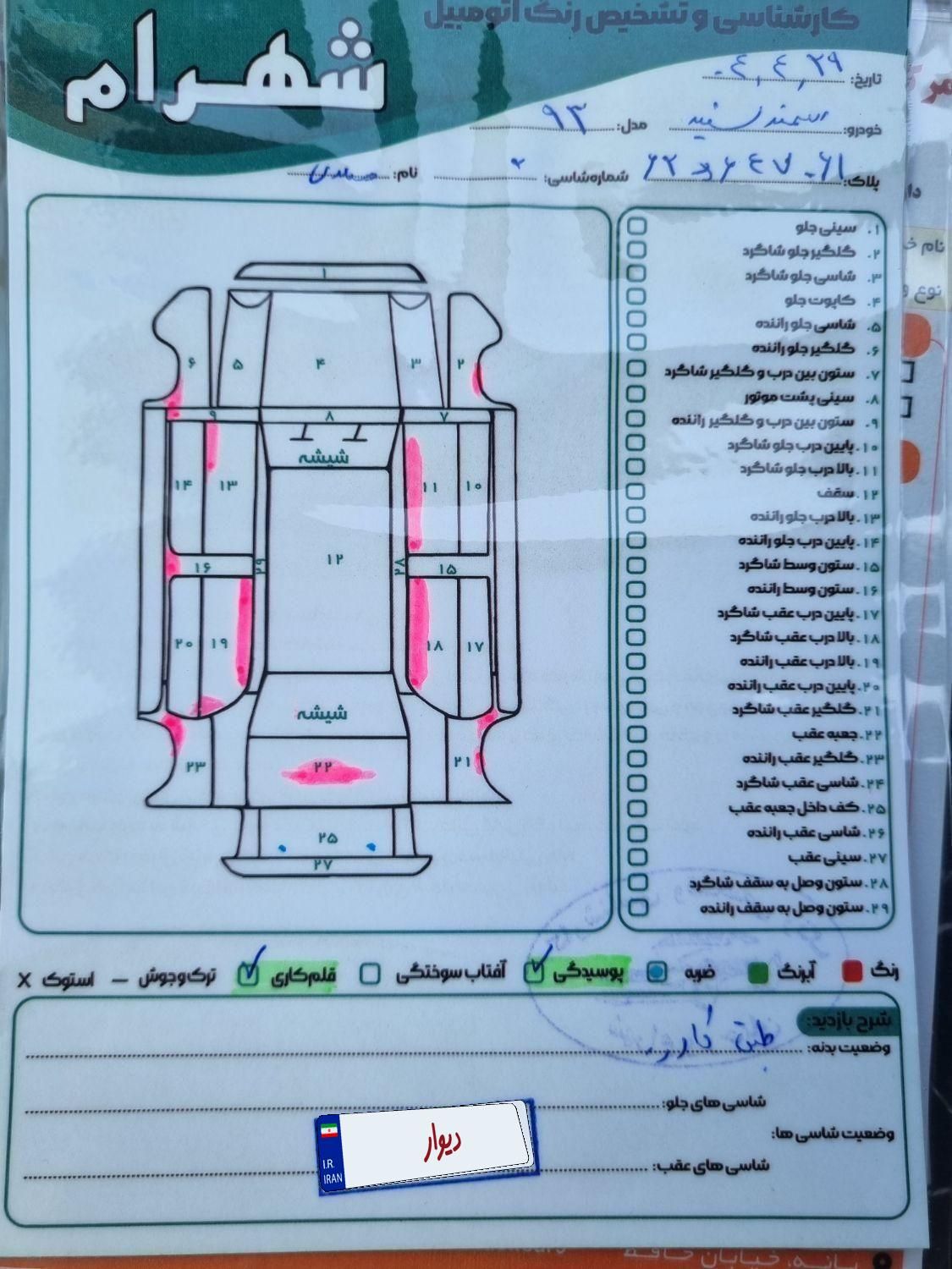 سمند سورن ELX EF7 - 1393