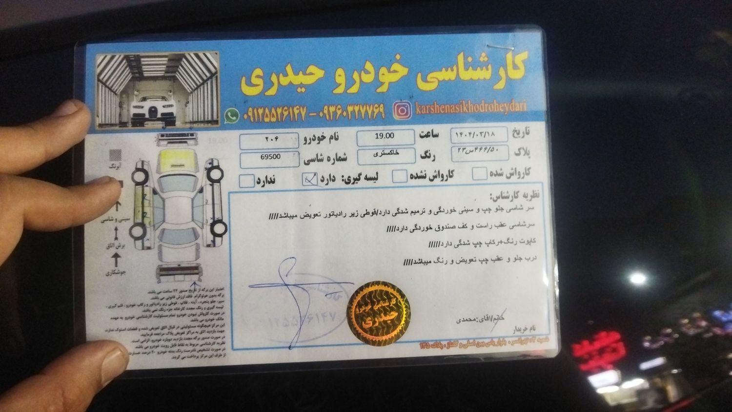 پژو 206 تیپ 5 - 1393