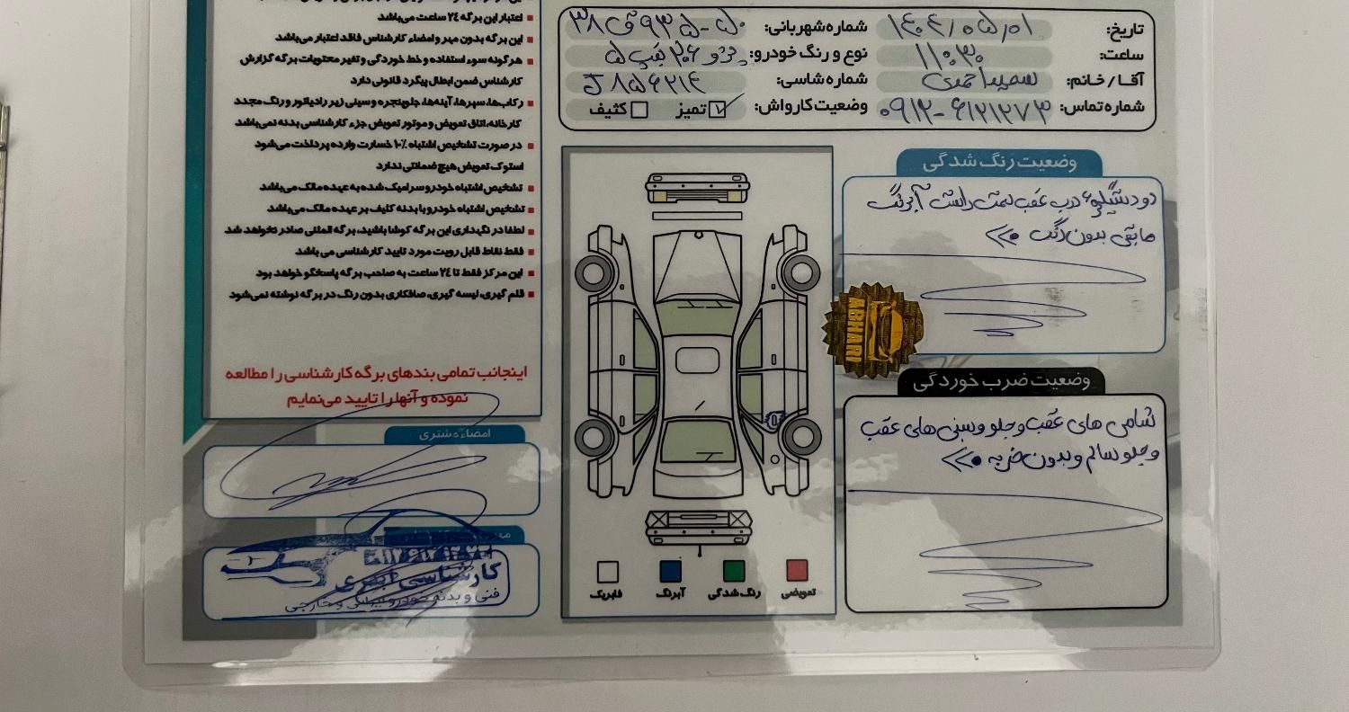 پژو 206 تیپ 5 - 1395