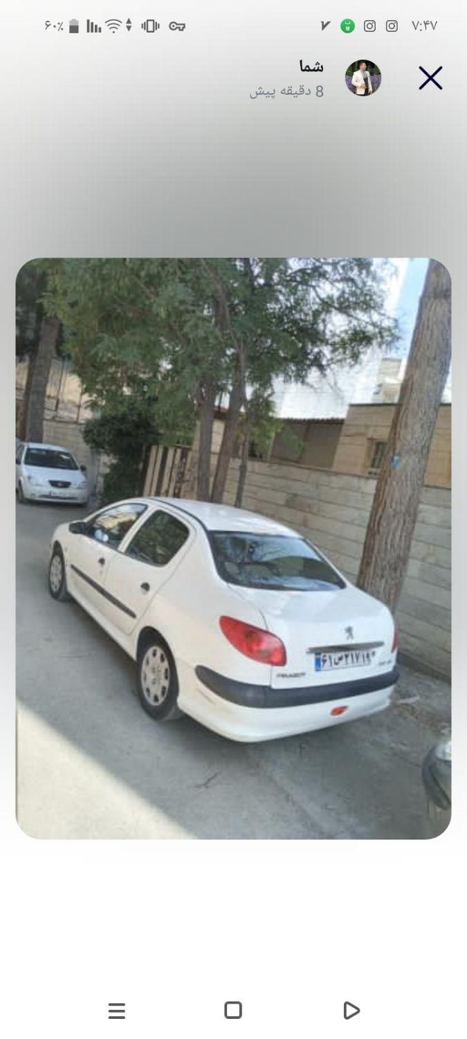 پژو ۲۰۶ صندوق دار v8 - 1396