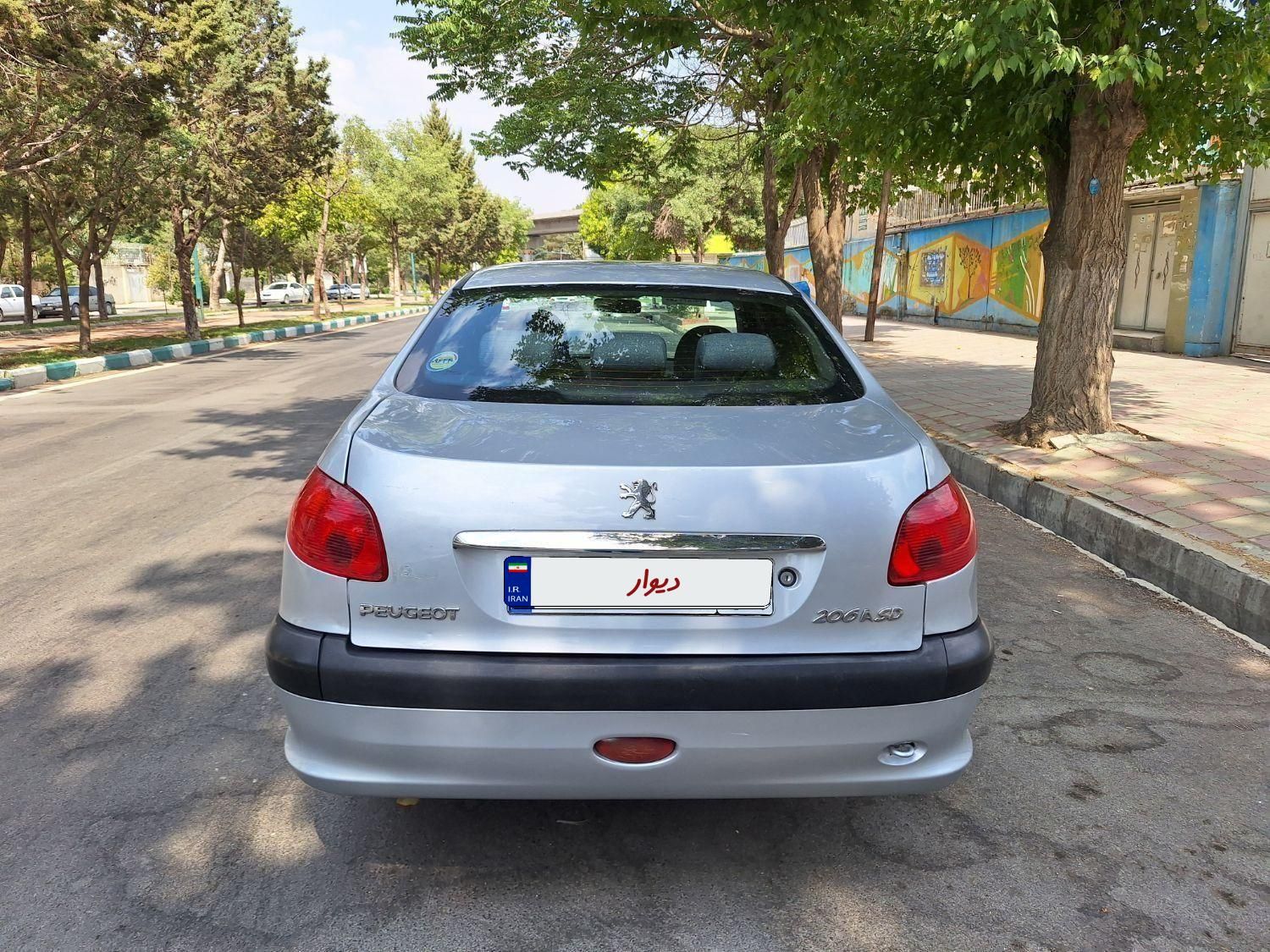 پژو ۲۰۶ صندوق دار v6 - 1387