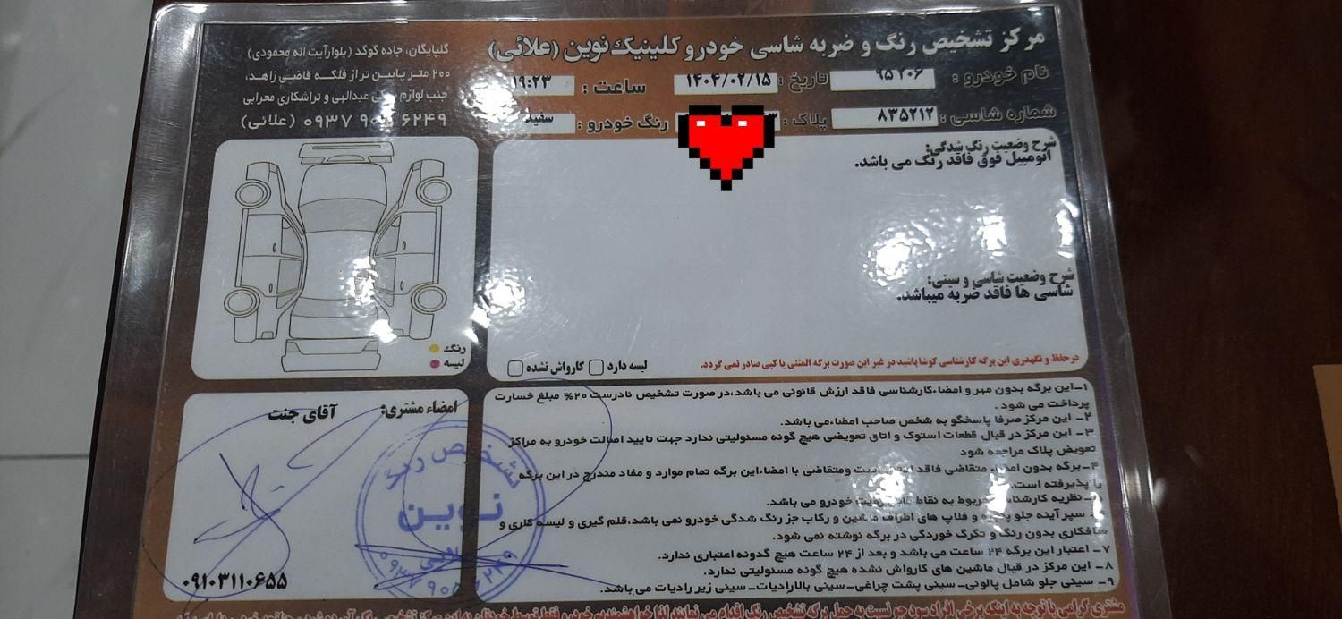پژو 206 تیپ 2 - 1395