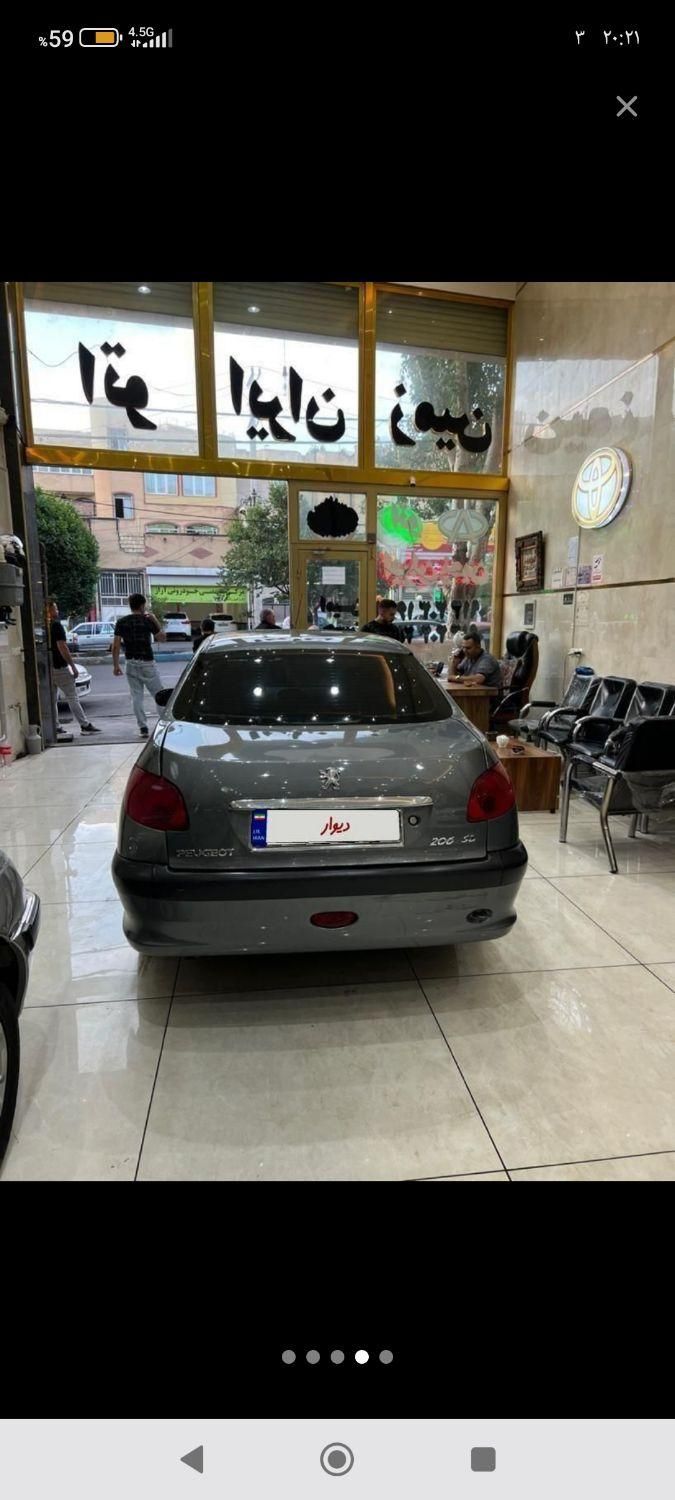 پژو ۲۰۶ صندوق دار v8 - 1388