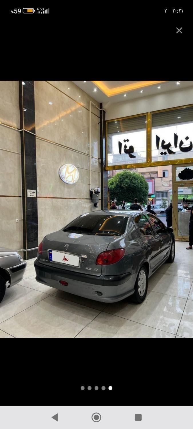 پژو ۲۰۶ صندوق دار v8 - 1388