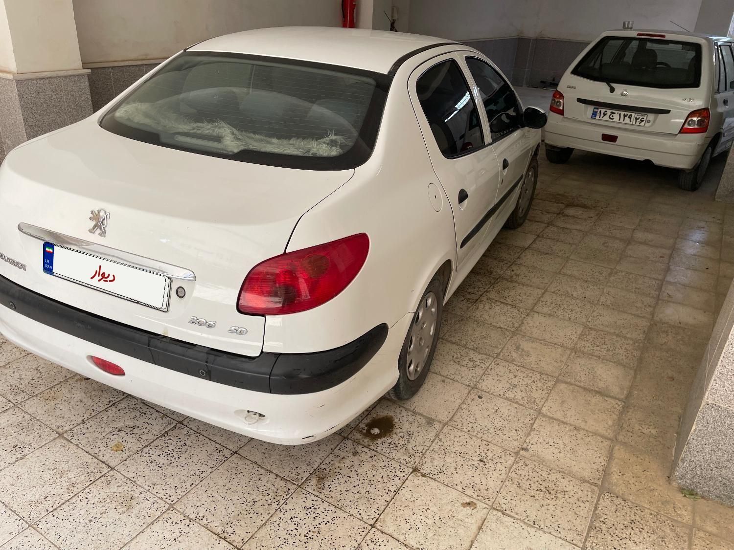 پژو ۲۰۶ صندوق دار v8 - 1396