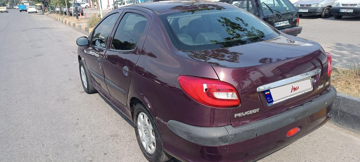 پژو ۲۰۶ صندوق دار v8 - 1393