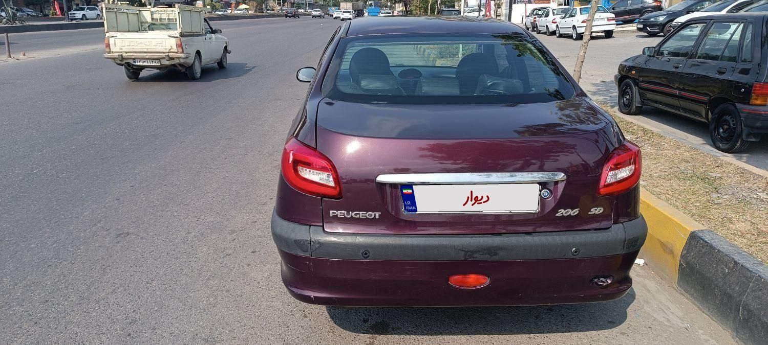 پژو ۲۰۶ صندوق دار v8 - 1393