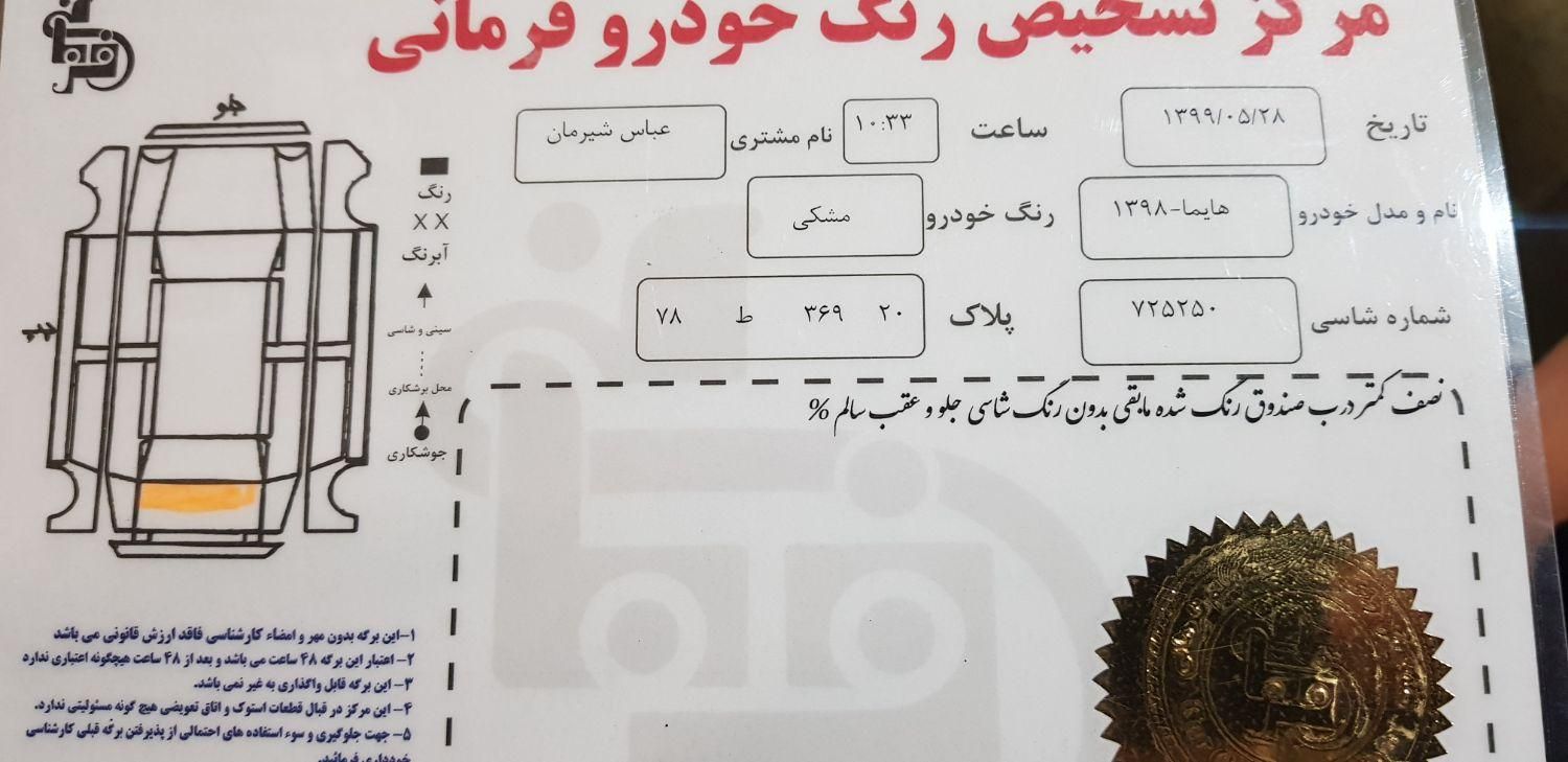 هایما S7 توربو 1.8 لیتر - 1398