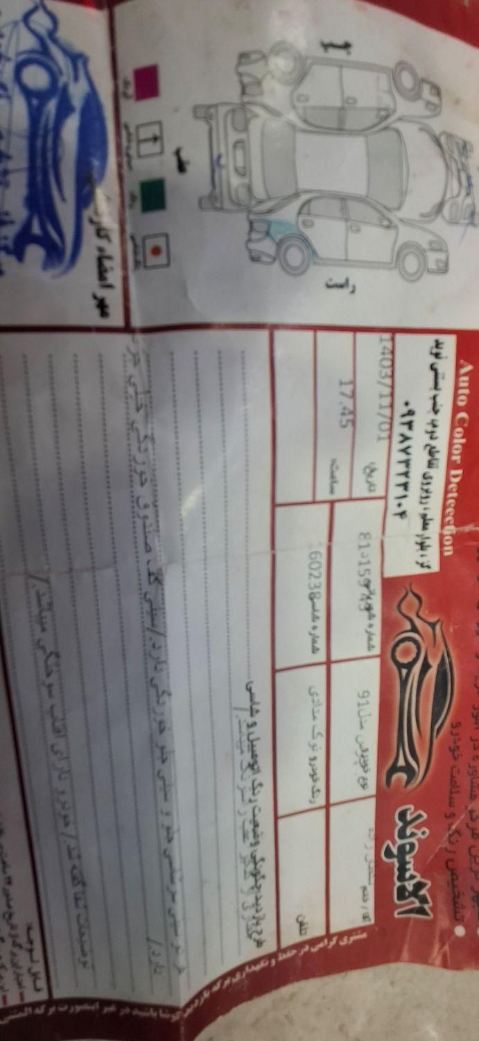 پژو پارس سال - 1391