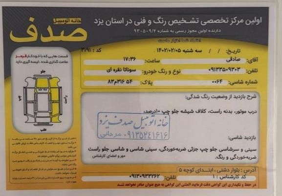 هیوندای سوناتا فول YF - 2012
