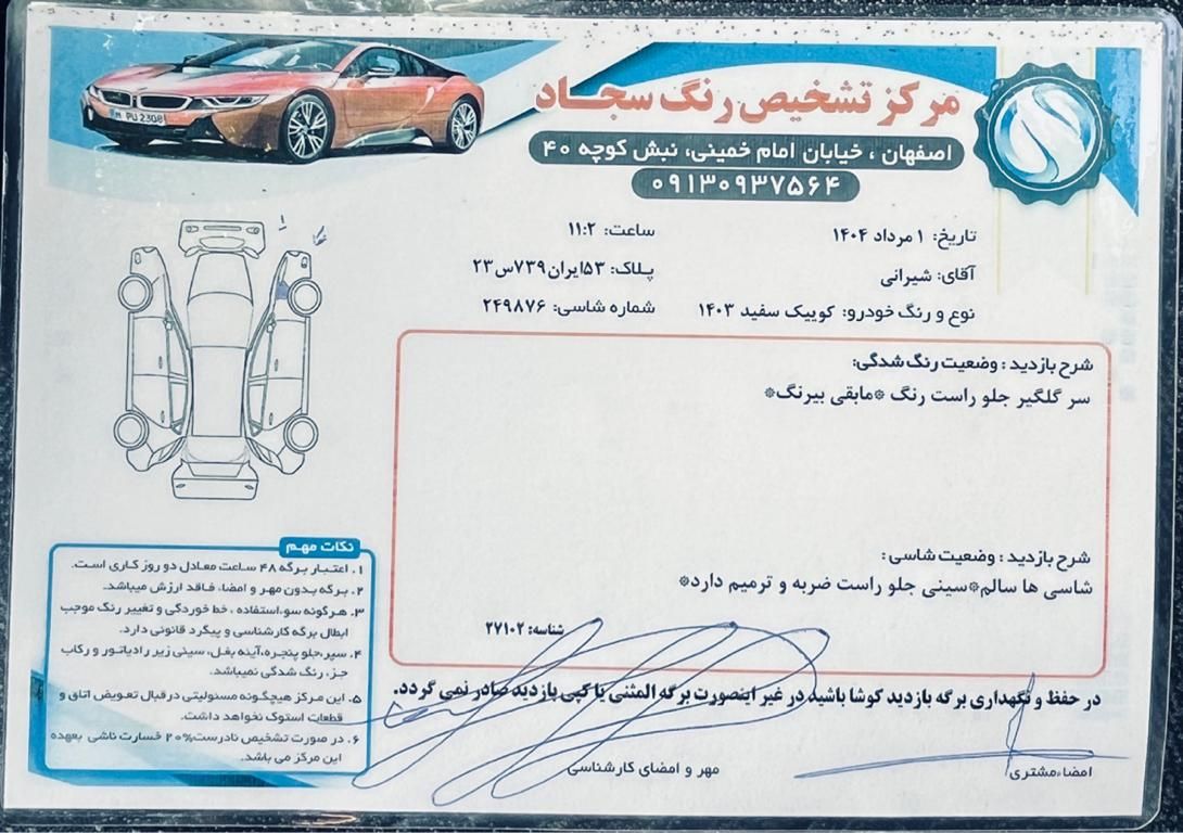 کوییک R دنده‌ای - 1403