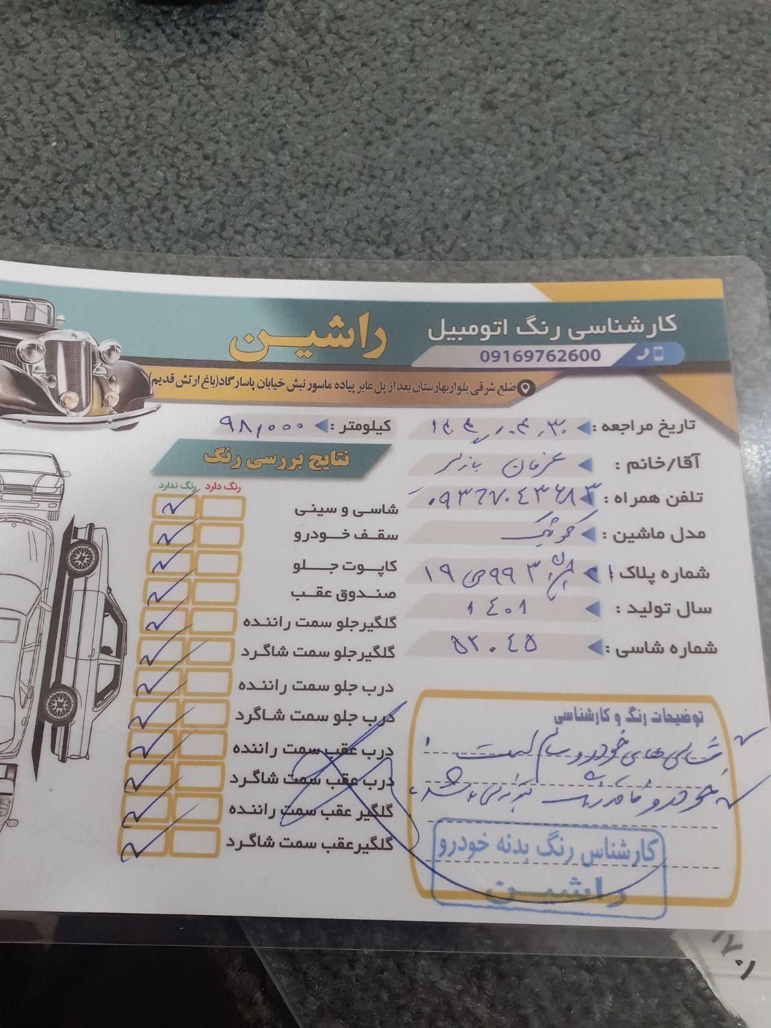 کوییک معمولی دنده‌ای - 1401