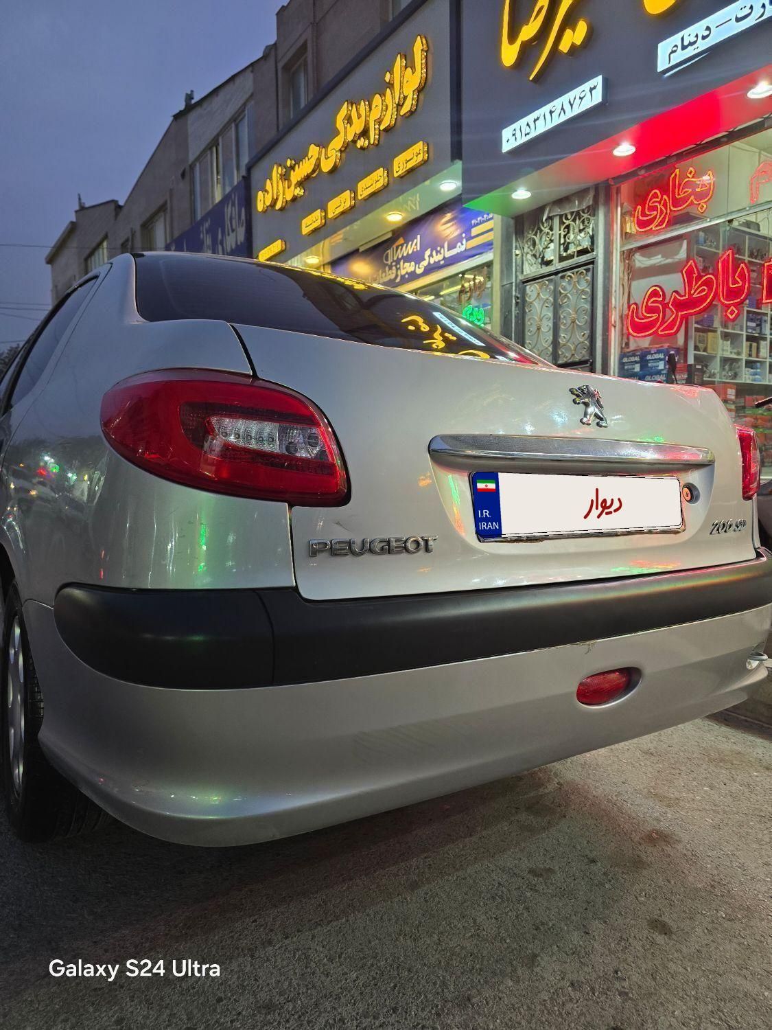 پژو ۲۰۶ صندوق دار v8 - 1390