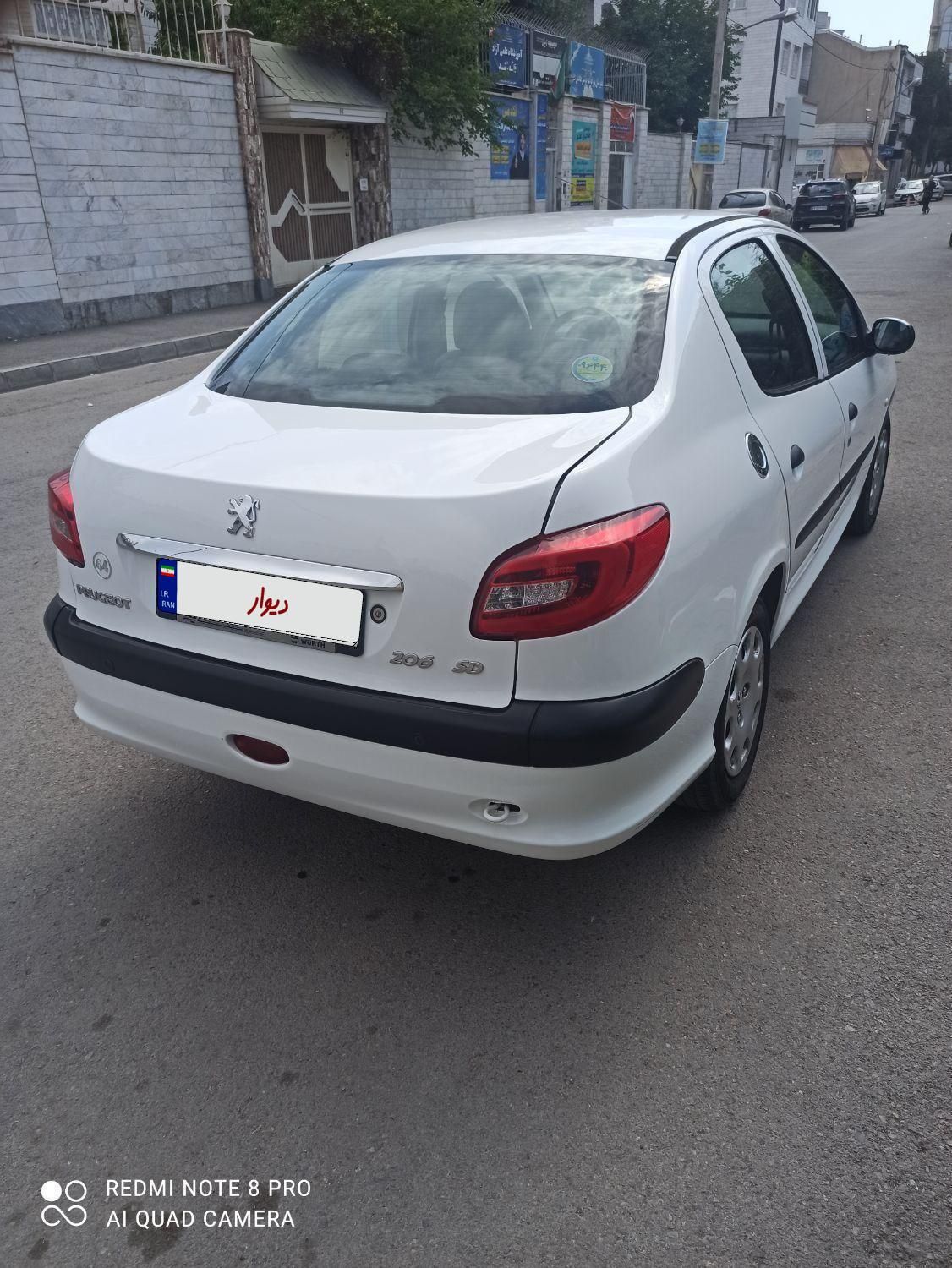 پژو ۲۰۶ صندوق دار v8 - 1394