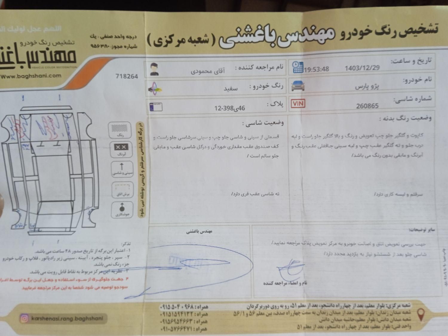 پژو پارس ELX-XU7P سفارشی - 1394