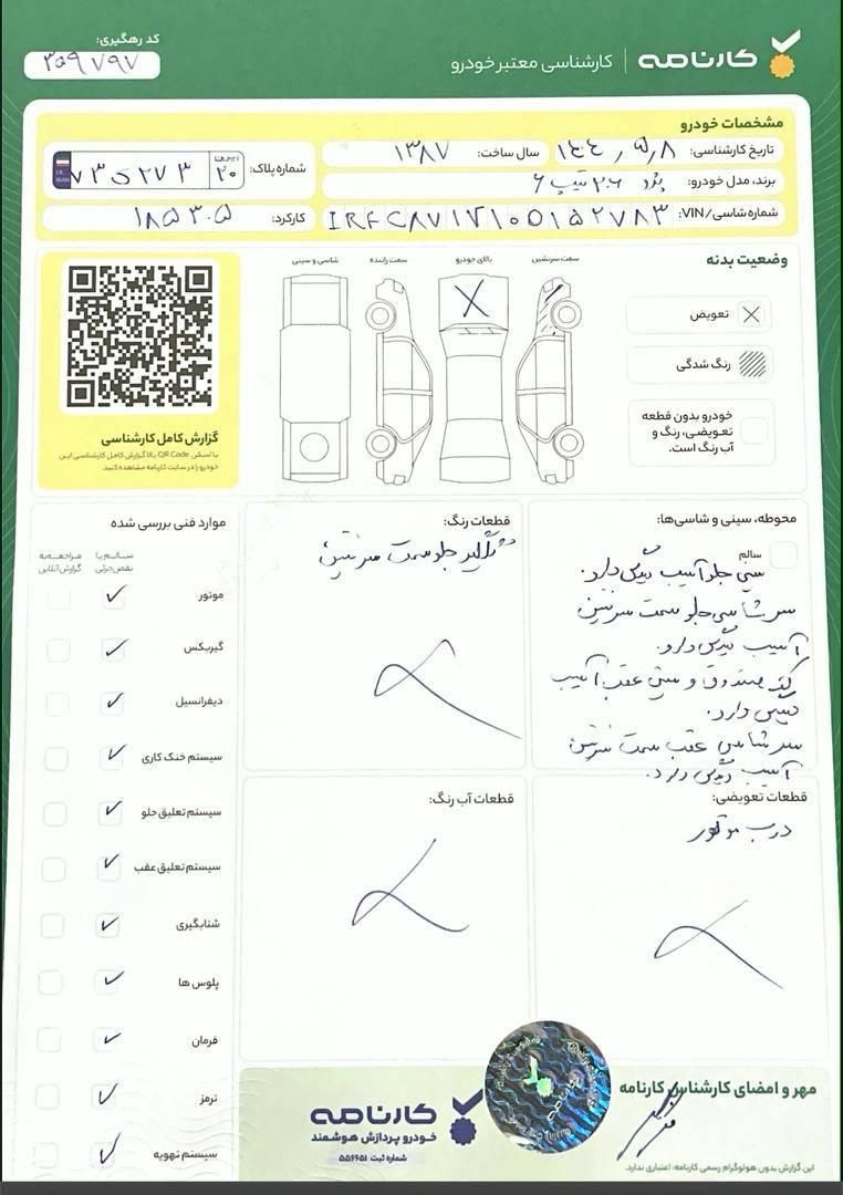 پژو 206 تیپ 6 - 1387