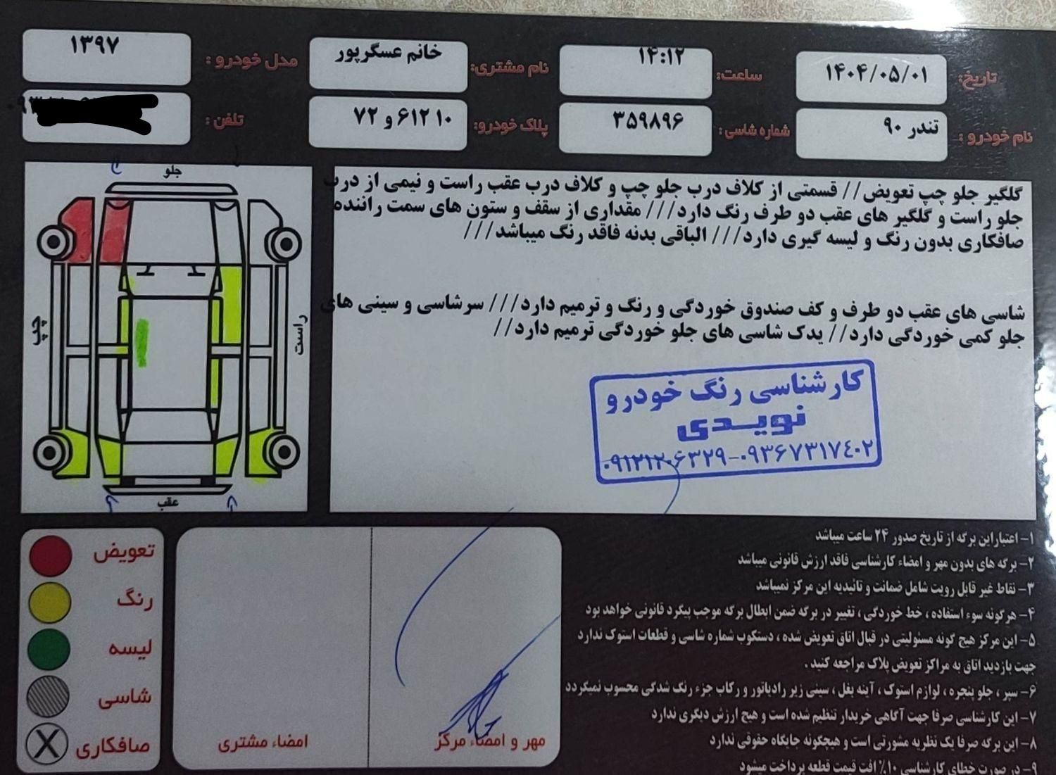 رنو پارس تندر گیربکس JHQ + مولتی مدیا - 1397