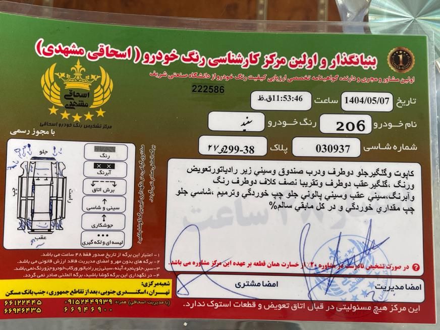 پژو 206 تیپ 2 - 1399