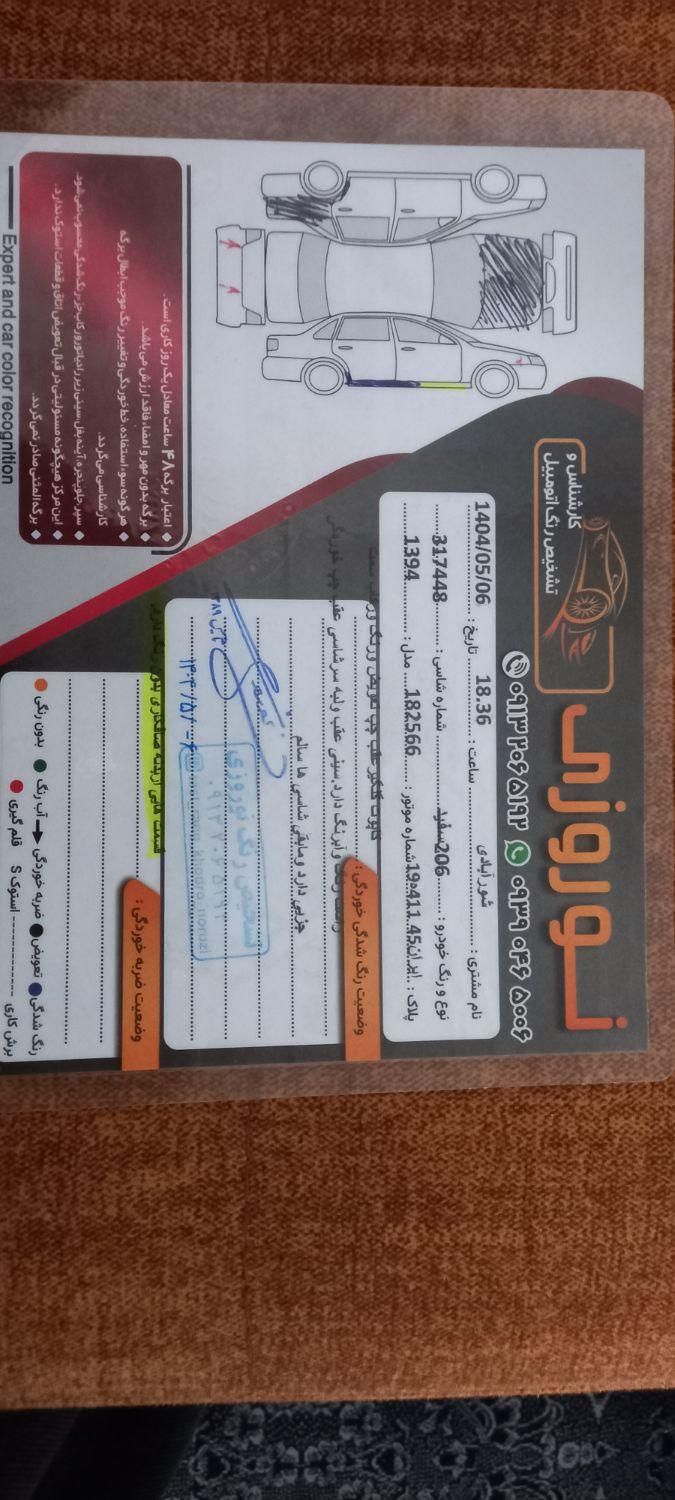 پژو 206 تیپ 5 - 1394