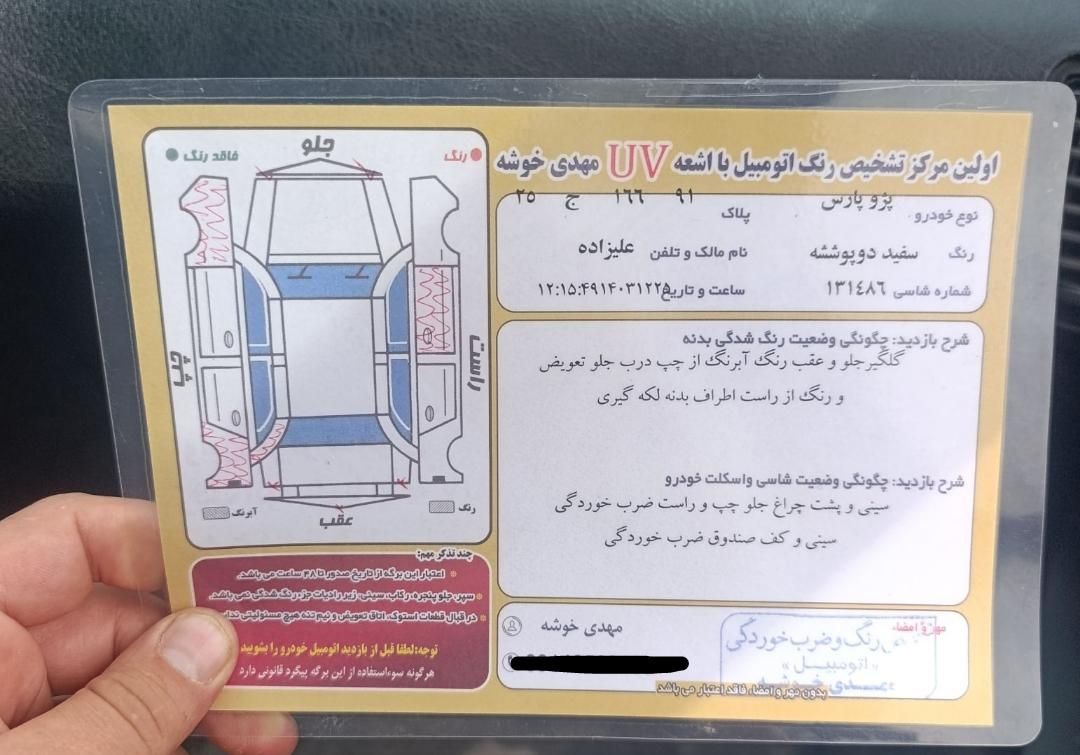 پژو پارس XU7ساده - 1391