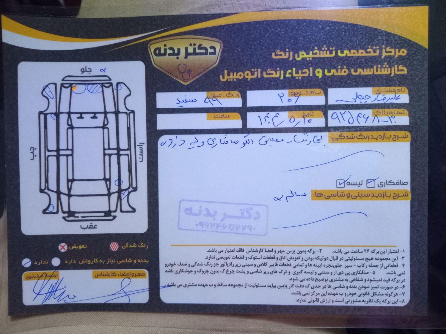 پژو 206 تیپ 2 - 1399