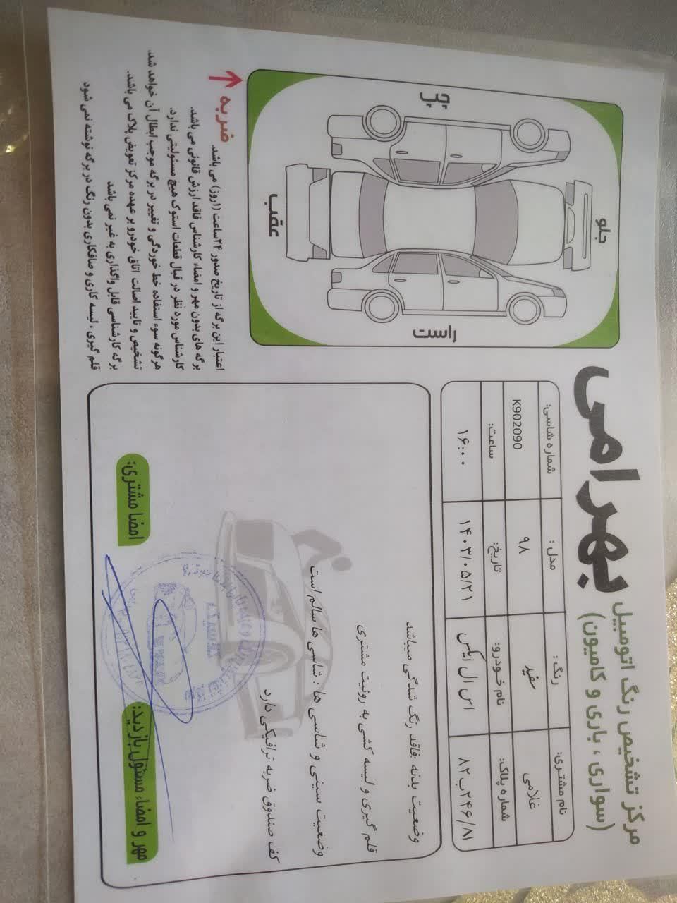 پژو 405 SLX بنزینی TU5 - 1398