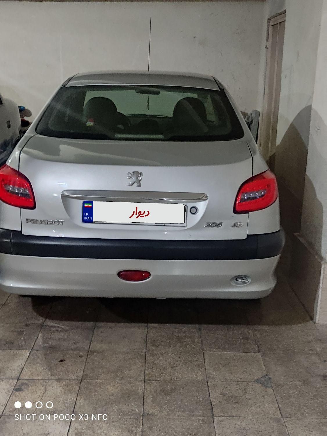 پژو ۲۰۶ صندوق دار v8 - 1386