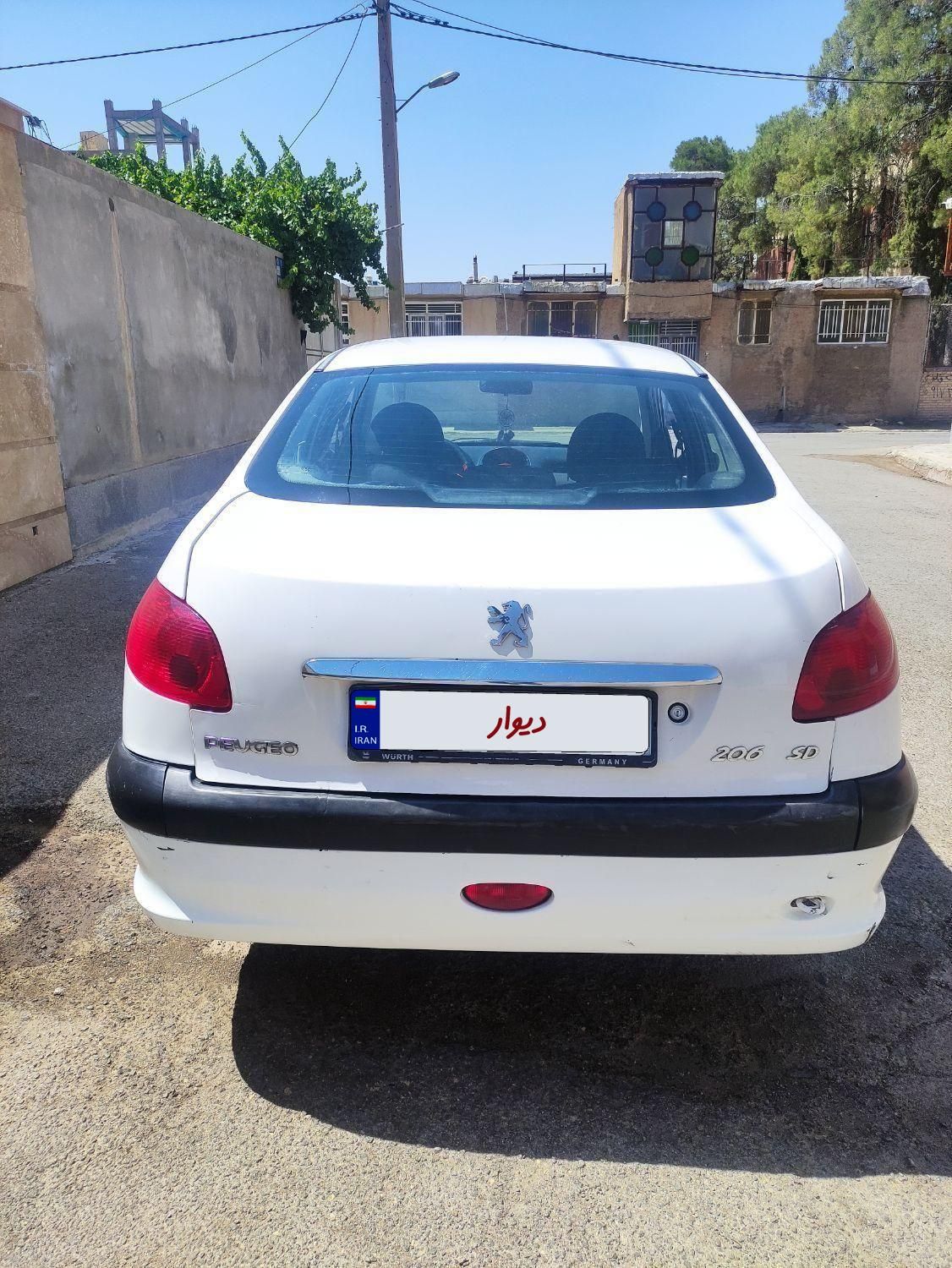 پژو ۲۰۶ صندوق دار v8 - 1388
