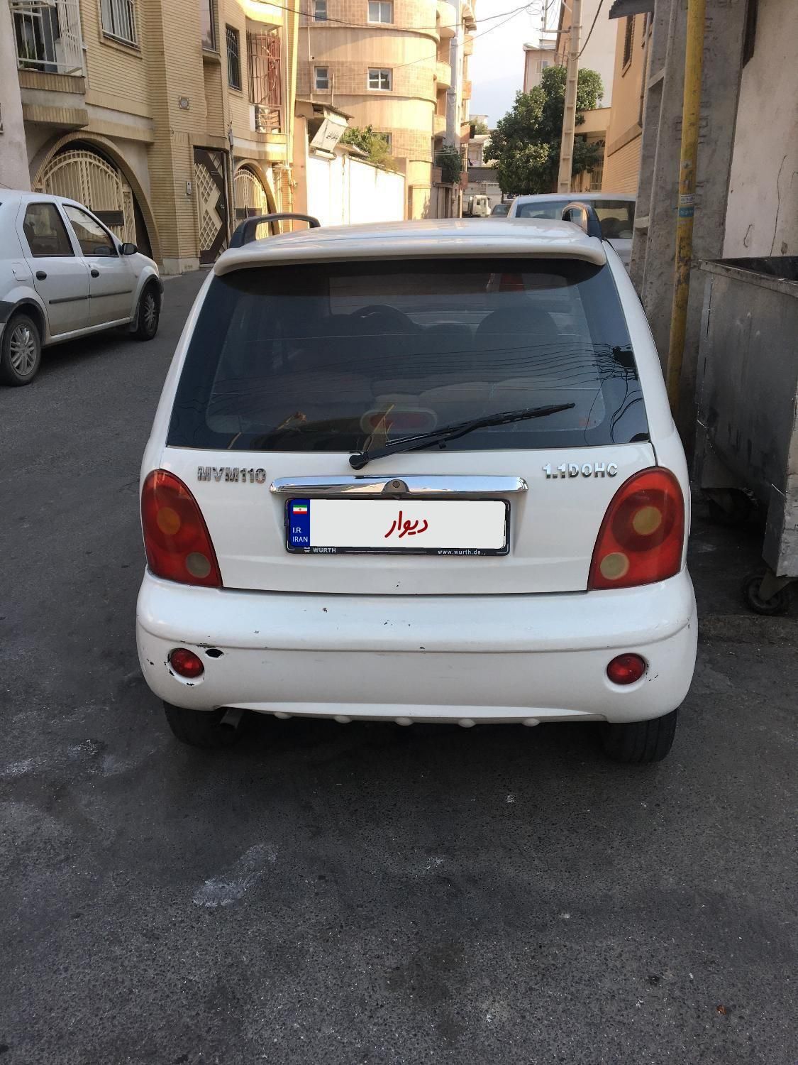 ام وی ام 110 چهار سیلندر دنده ای - 1391