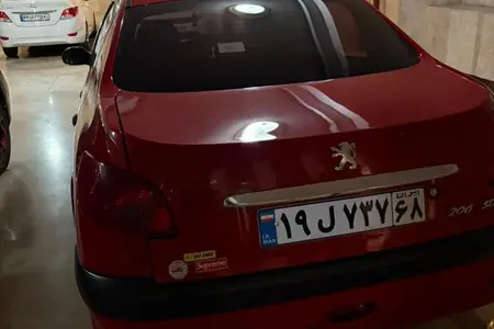 پژو ۲۰۶ صندوق دار v8 - 1396